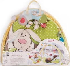 Nici 3-D Activity-Decke M.Spielkissen Hase, Eule 80x110