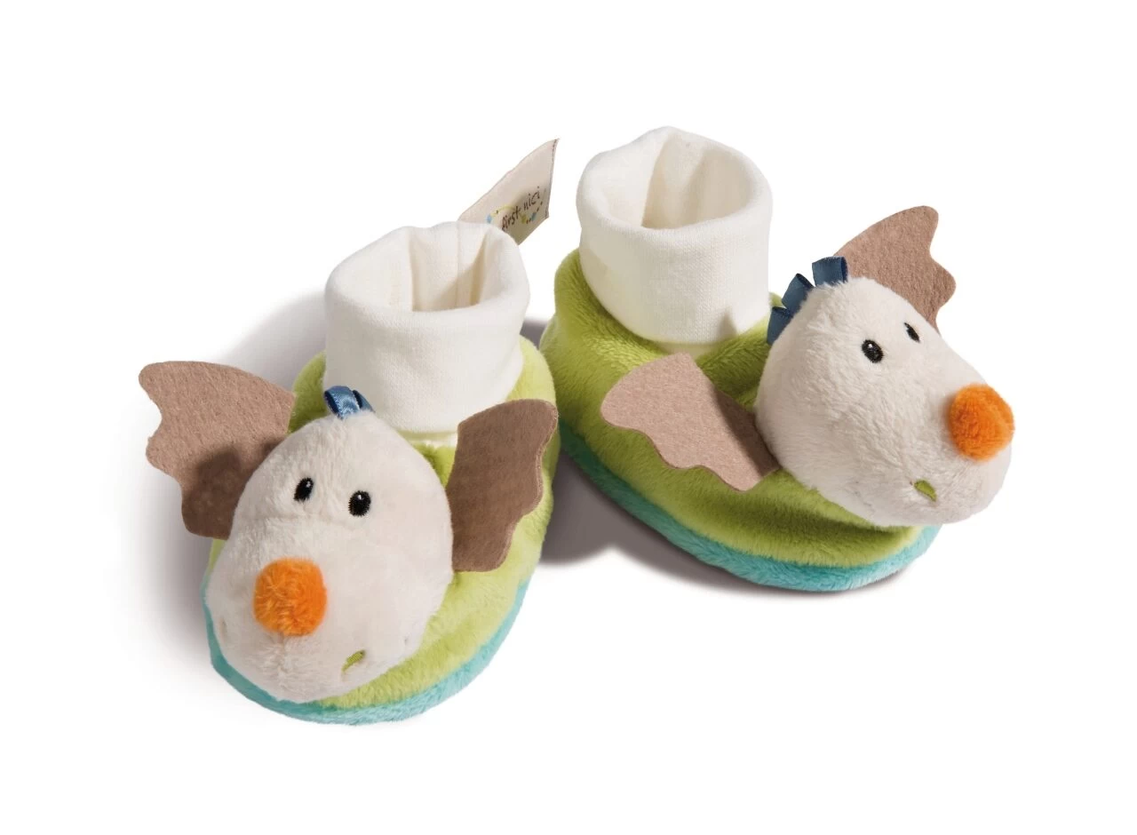 NICI 43703 Babyschuhe Drache Dragilu Mit Rassel, Plüsch 1 NICI 43703 Babyschuhe Drache Dragilu Mit Rassel, Plüsch