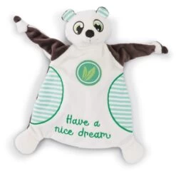 NICI 45678 Schmusetuch Schlafmützen Bär Pandalino "Have A Nice Dream"