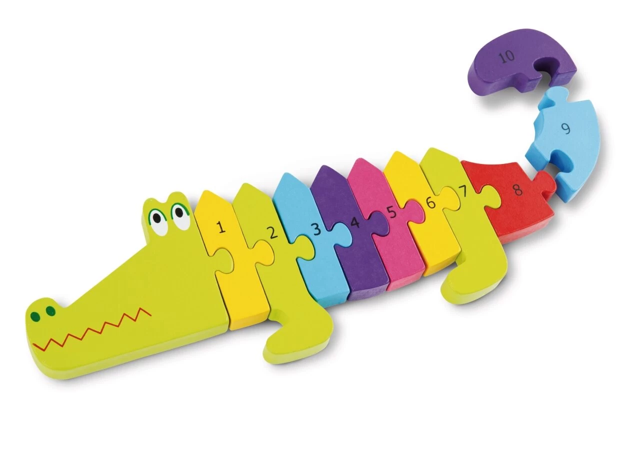 NICI 46012 Zahlenpuzzle Krokodil 2 NICI 46012 Zahlenpuzzle Krokodil – Bild 2