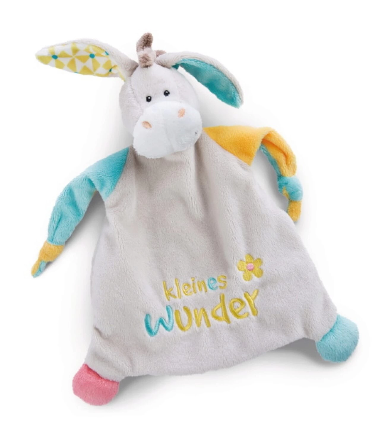 NICI 46997 Geschenkset Schmusetuch Und Kuscheltier Esel Muli 'kleines Wunder' 2 NICI 46997 Geschenkset Schmusetuch Und Kuscheltier Esel Muli 'kleines Wunder' – Bild 2