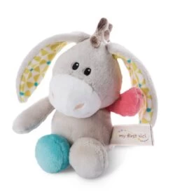 NICI 46997 Geschenkset Schmusetuch Und Kuscheltier Esel Muli 'kleines Wunder'