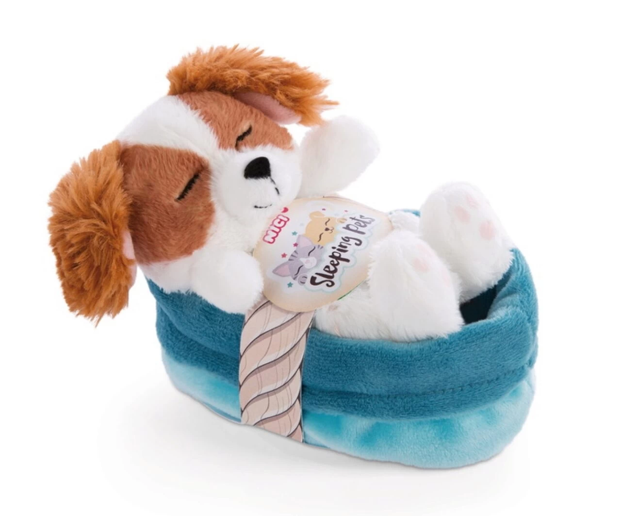 NICI 47890 Sleeping Pets Welpe Cockerspaniel 12 Cm Im Blau-türkisen Körbchen 1 NICI 47890 Sleeping Pets Welpe Cockerspaniel 12 Cm Im Blau-türkisen Körbchen