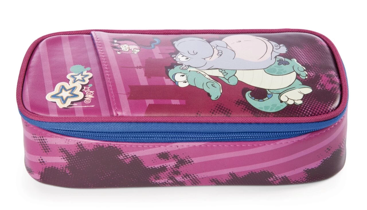 NICI 47985 Stiftemäppchen Krokodil Und Nilpferd 21 X 10 X 6 Cm 3 NICI 47985 Stiftemäppchen Krokodil Und Nilpferd 21 X 10 X 6 Cm – Bild 3