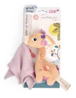 NICI 48037 Schmusetier Giraffe Sasuma 3D 16 Cm Mit Mulltuch -Stofftierladen nici 48037 schmusetier giraffe sasuma 3d 16 cm mit mulltuch 3