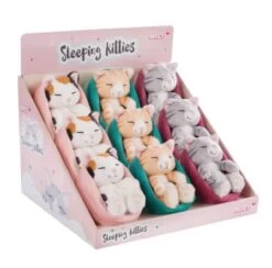 NICI 48088 Sleeping Kitties Katzen 12 Cm, 3 Farben