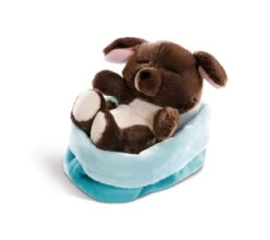NICI 48112 Sleeping Puppies Hund 12 Cm, Braun, Im Blau-grünen Körbchen 5 NICI 48112 Sleeping Puppies Hund 12 Cm, Braun, Im Blau-grünen Körbchen -Stofftierladen nici 48112 sleeping puppies hund 12 cm braun im blau grunen korbchen 2