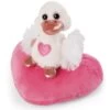 NICI 48264 Love Schwan Weiß 10cm Auf Herz NICI GREEN