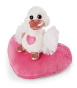 NICI 48264 Love Schwan Weiß 10cm Auf Herz NICI GREEN