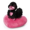 NICI 48265 Love Schwan Schwarz 10cm Auf Herz NICI GREEN