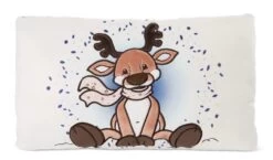 NICI 48332 Kissen Rentier Jonte Rechteckig Ca. 43x25 Cm GREEN