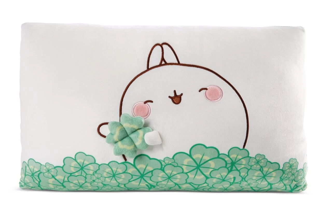 NICI 48878 Kissen MOLANG 43 X 25 Cm Mit Kleeblatt 1 NICI 48878 Kissen MOLANG 43 X 25 Cm Mit Kleeblatt