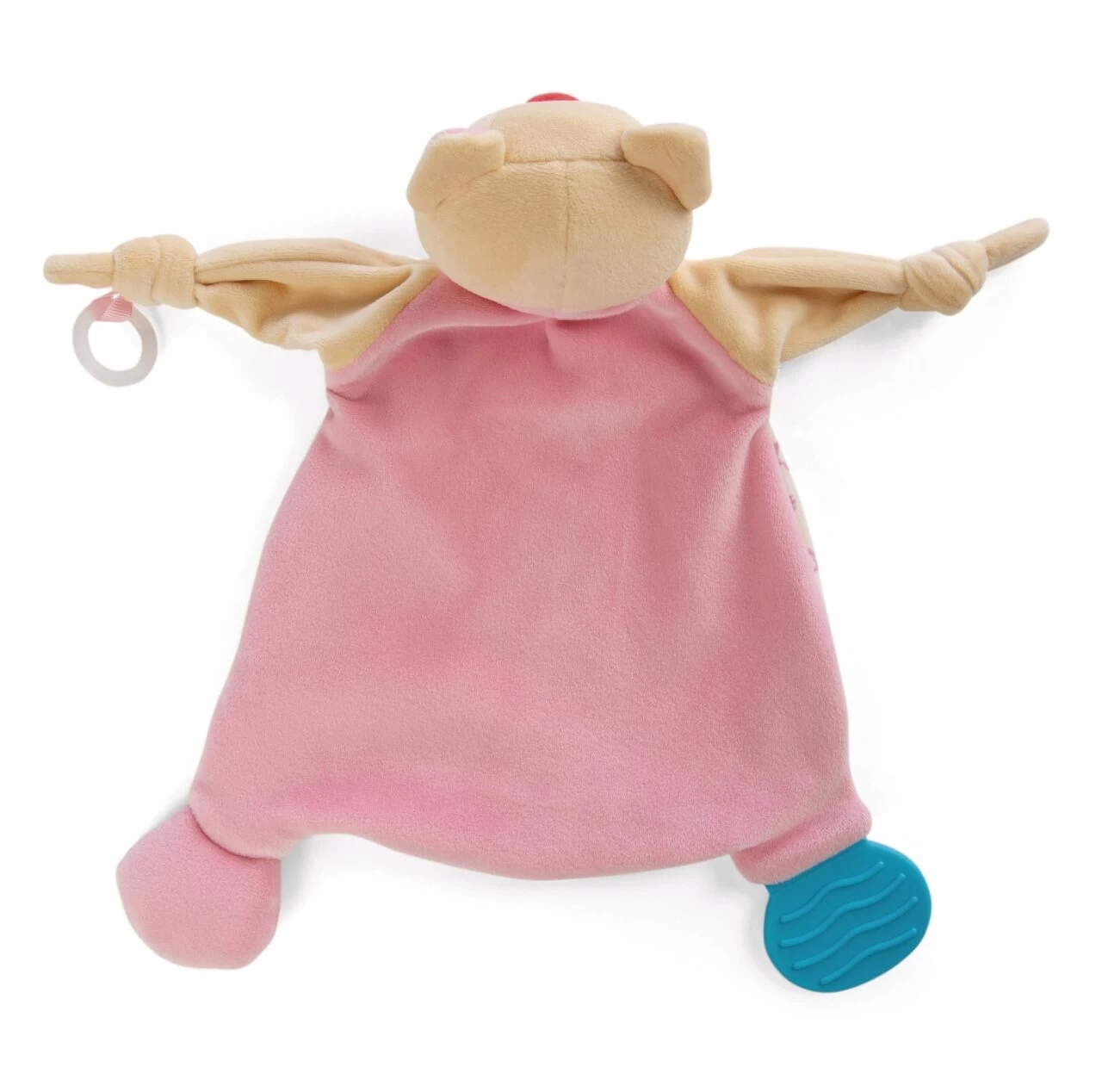 NICI 48894 Schmusetuch Katze Mit Beißring Und Schnullerbefestigung 25 X 25 Cm 2 NICI 48894 Schmusetuch Katze Mit Beißring Und Schnullerbefestigung 25 X 25 Cm – Bild 2