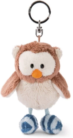 Nici Eule Oscar 10cm Schlüsselanhänger Mit Mit Drehbarem Kopf, Plüsch (46090)
