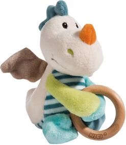 Nici Greifling Drache Dragilu 15cm Mit Holzring Und Glocke (43705)