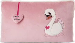 Nici Kissen Love Schwan GREEN, Rechteckig, 43 X 25 Cm (48274)